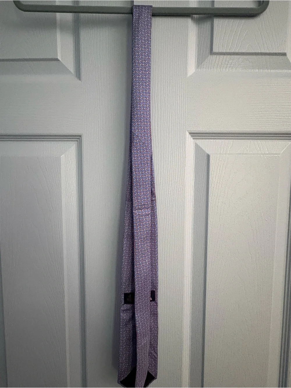 Brooks Brothers Blue and Pink Geometric Silk Tie